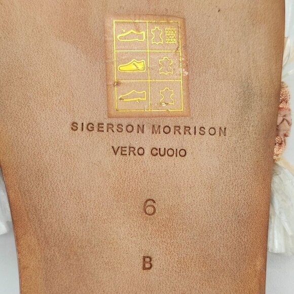 Sigerson Morrison Women’s Brown Synthetic Sandal Size 6B - Picture 7 of 8